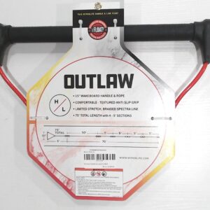 Hyperlite Outlaw Handle w/75' Spectra Mainline Rope - Red