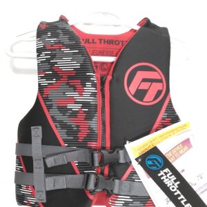 Full Throttle Youth Rapid-Dry Life Jacket - Red