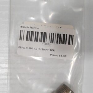 Marpac Aluminum Pipe Plug - 3/8"