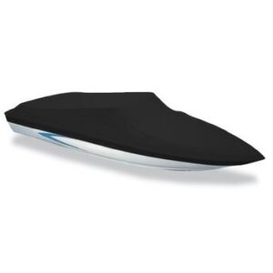 Carver Cover for Lowe Stinger 175C w/Minn Kota Edge TM (24-26) - Jet Black