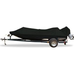 Carver Boat Covers for the Lowe Stinger 195 Bass SC O/B W/ 45" Minn Kota Edge TM (24-26)