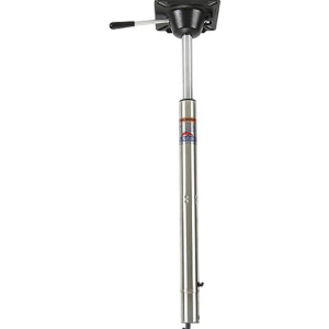 Springfield Spring-Lock Power-Rise 25-1/2" to 32-1/4" Adjustable Stand-Up Stainless Steel Pedestal