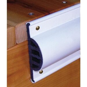 Comm Side Guard White Straight 10'