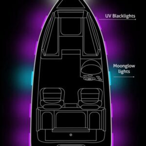 Precision Sonar Rub Rail Navigation Lights for 144 Style - Amber