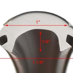 Flexible 50' Black Rub Rail Insert 5/8" by 1-1/8"