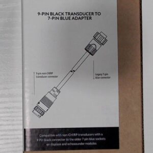 Lowrance 9 Pin Black Transducer To 7 Pin Blue Adapter