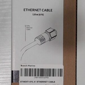 Lowrance ETHEXT-6YL 6' Ethernet Cable