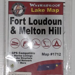 Kingfisher Maps Waterproof Lake Map - Fort Loudoun & Melton Hill
