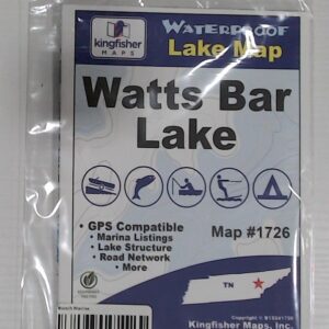 Kingfisher Maps Waterproof Lake Map – Watts Bar Lake
