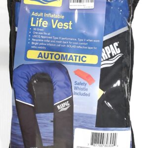 Marpac Automatic Adult Inflatable Life Vest - Blue/Black