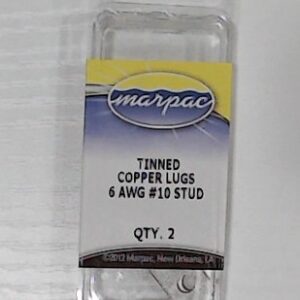 Marpac Tinned Copper Lugs - 6 AWG, #1/8