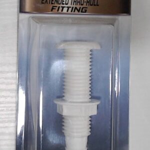 Th Marine White Plastic Straight Thru-Hull Connectors