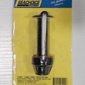 Seachoice 17901 Cable Thru Hull Fitting - Black - 1/4" Slot, 1-1/4" Flange