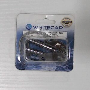 White Cap Quick Release Pin with Flip Tab and Spring