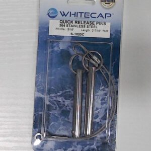 White Cap Quick Release Pin with Retractable Ball