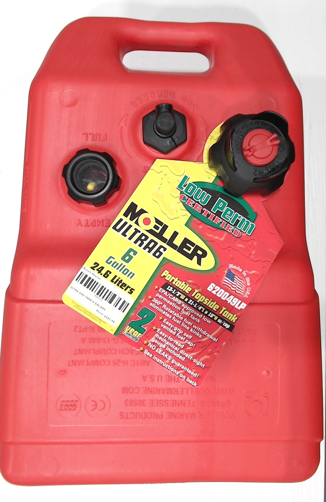 Moeller Portable EPA/CARB Compliant Ultra Tank - 6 Gallon