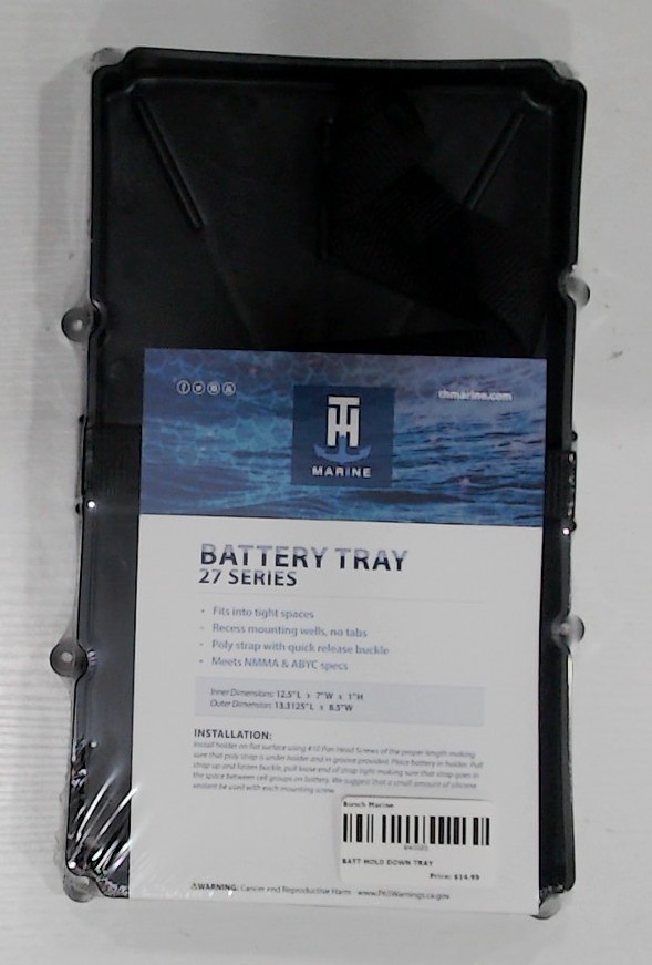 Th Marine Narrow Battery Holder Tray For 27 Series Batteries