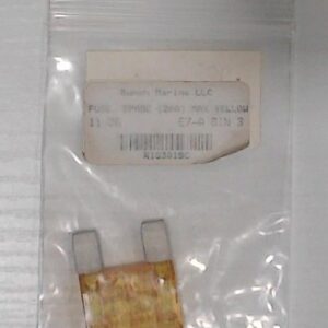 Pleasurecraft 20 Amp Spade Fuse - Yellow